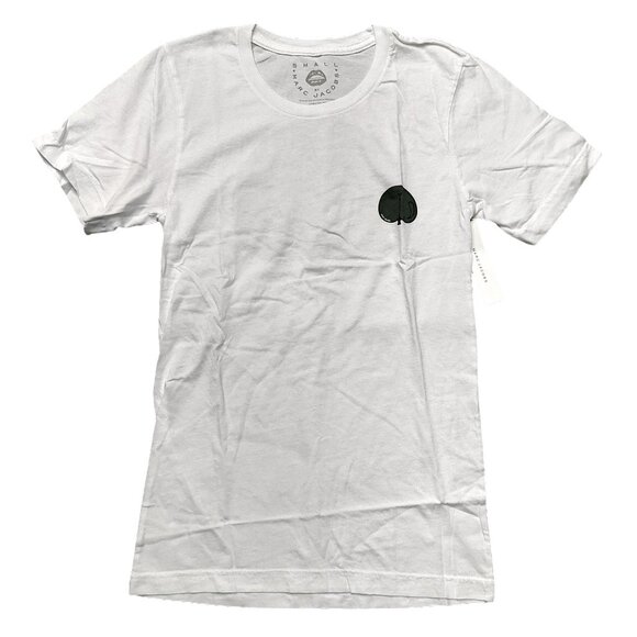 Marc by Marc Jacobs White Cotton Graphic Printed Tee Shirt Sz Small - Picture 1 of 8